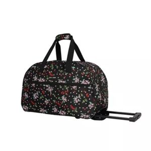 Betsey Johnson wheeled duffel